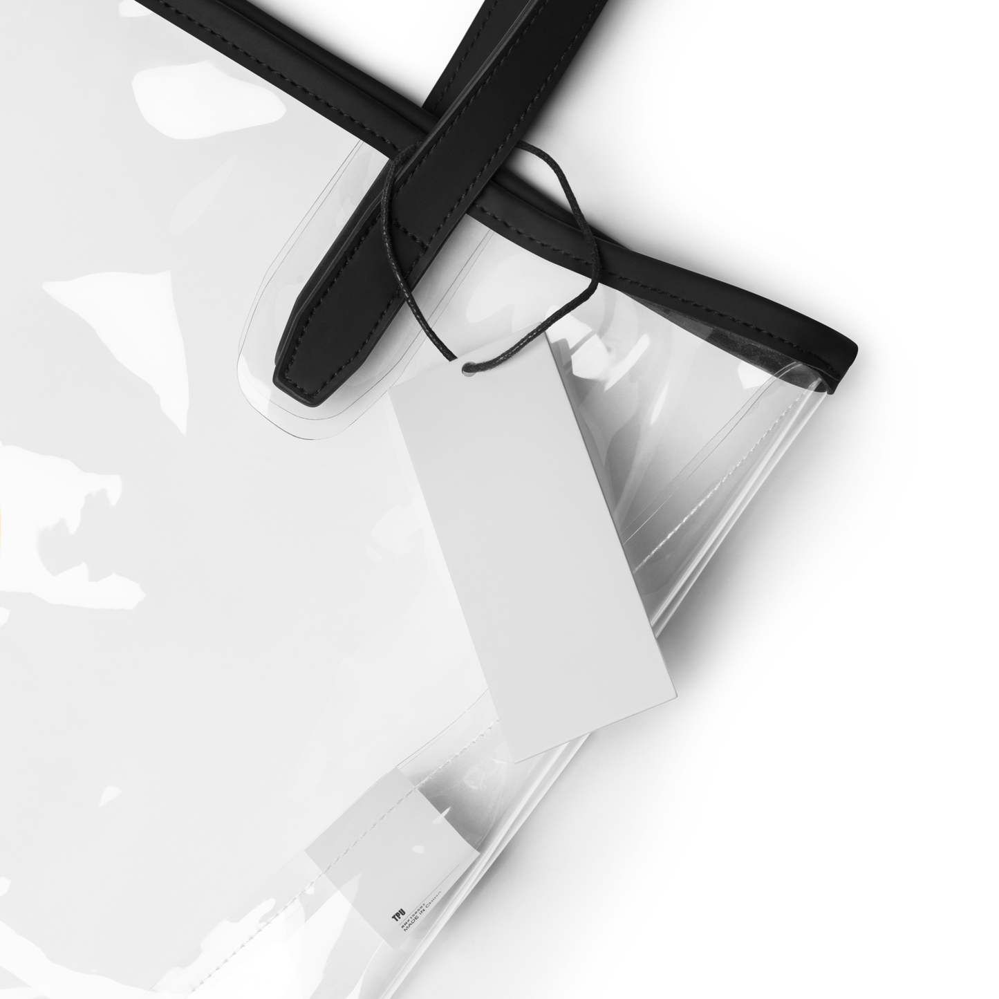 Glossed & Unbothered Clear Tote Bag