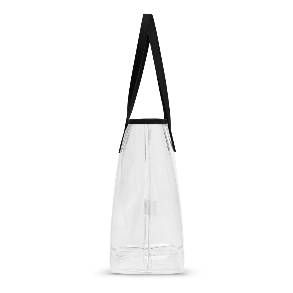 Glossed & Unbothered Clear Tote Bag